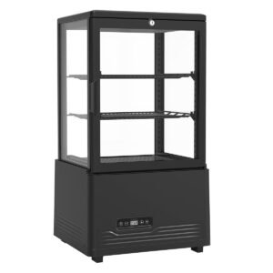2.1 sq ft 4-Sided Glass Refrigerated Display Case