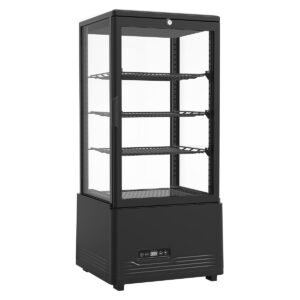 2.9 cubic ft 4-Sided Glass Refrigerated Display Case