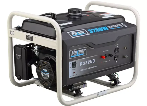 Pulsar 3250 Watt Portable Gasoline Powered Generator with 208 cc Ducar Engine